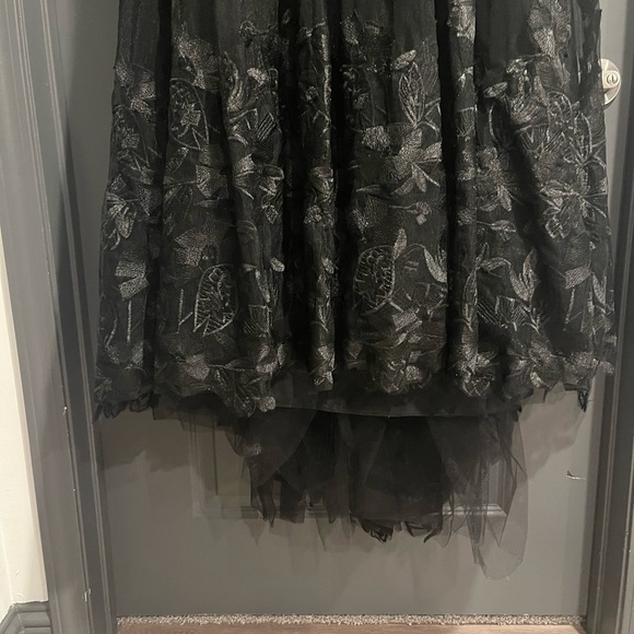 New custom black wedding or formal dress wore once for like an hour in Feb - Picture 8 of 10